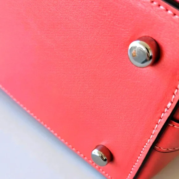 ✨️RARE✨️ COACH Mini Sierra Satchel in Purple/Coral Ombre and Signature Canvas 💜